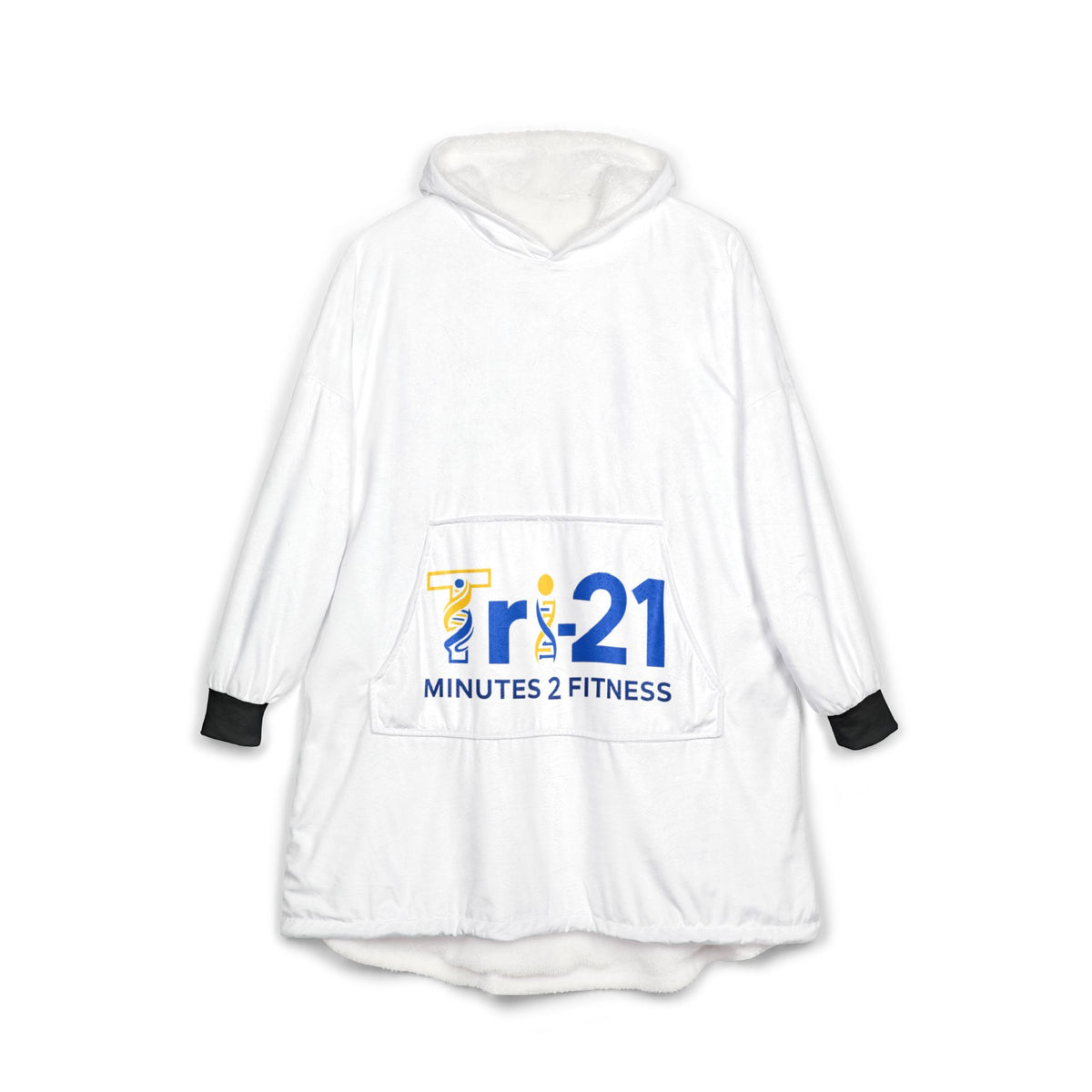 Tri-21 Minutes 2 Fitness Hooded Blanket | Fitness Logo Pullover