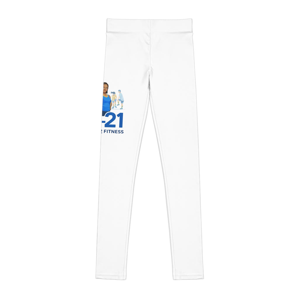 Kids Fitness Mascot Leggings | Youth Leggings AOP