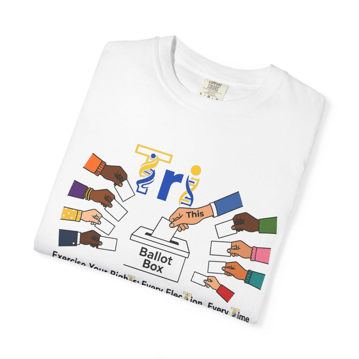 Vote Together T-Shirt — 'Ballot Box' Diversity Voter Rights Tee