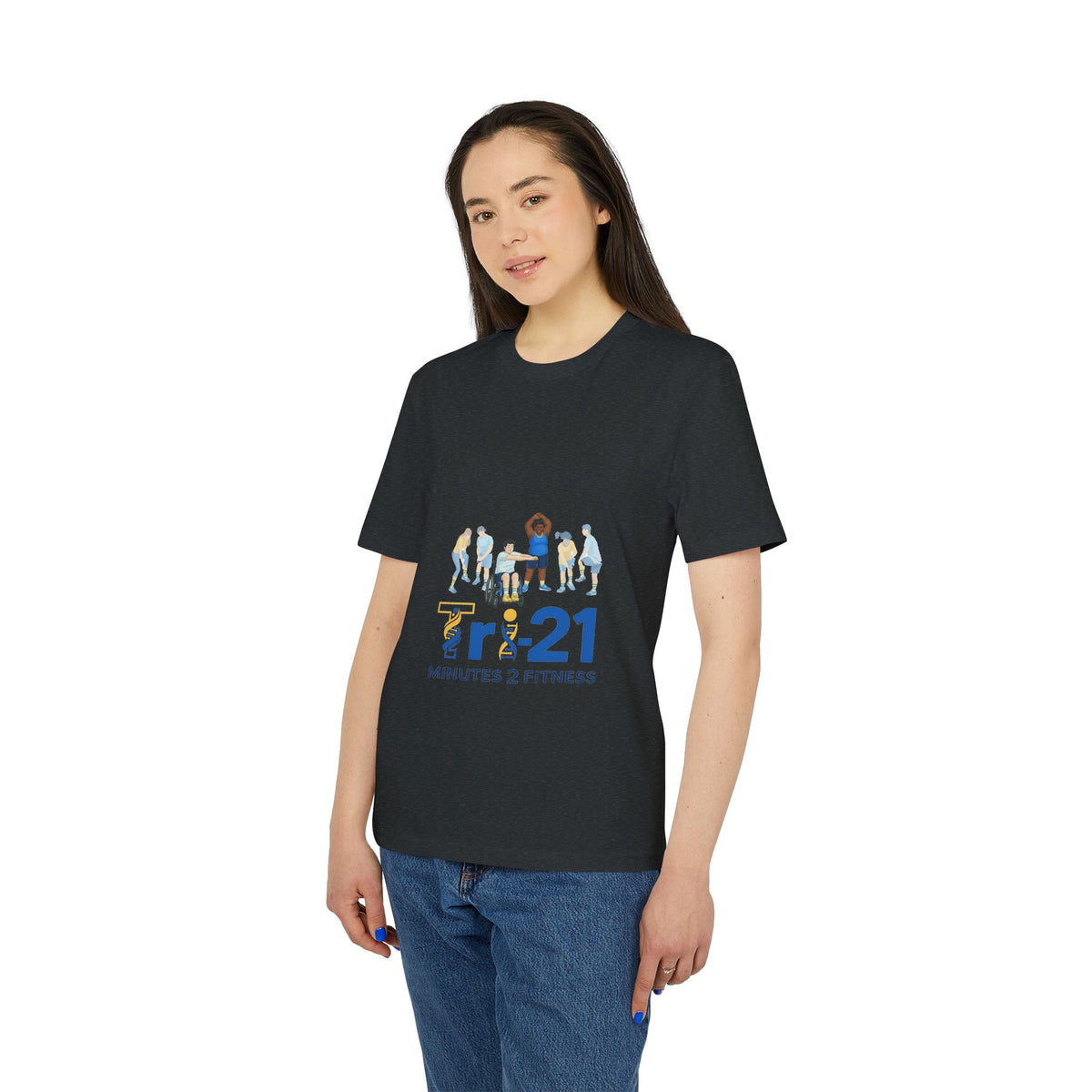21 Minutes 2 Fitness T-shirt | Group Exercise Illustration, Inclusive Workout Tee