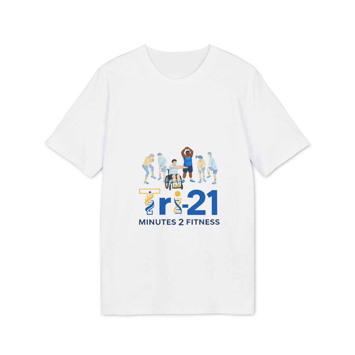 21 Minutes 2 Fitness T-shirt | Group Exercise Illustration, Inclusive Workout Tee