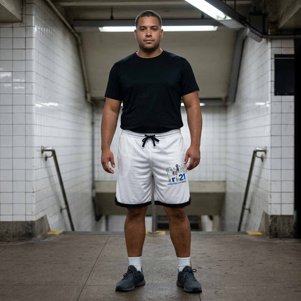 Minutes 2 Fitness basketball shorts | AOP rib shorts