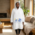 Tri-21 Minutes 2 Fitness Hooded Blanket | Fitness Logo Pullover
