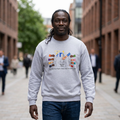 Voter Rights Crewneck Sweatshirt — 'Ballot Box' Diverse Hands Voting Design