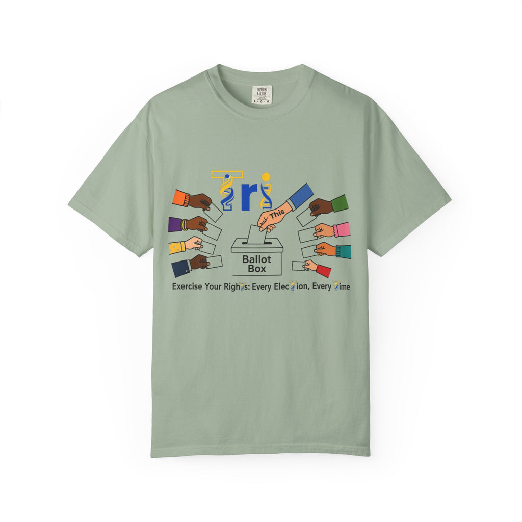 Voting Rights T-Shirt — 'Ballot Box: Exercise Your Right: Every Election, Every Vote'
