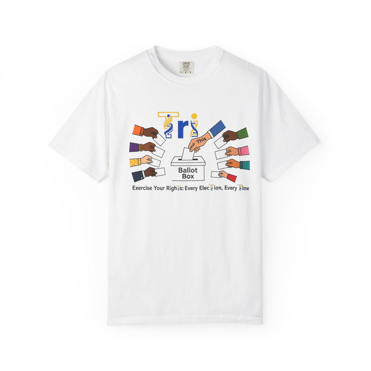 Vote Together T-Shirt — 'Ballot Box' Diversity Voter Rights Tee