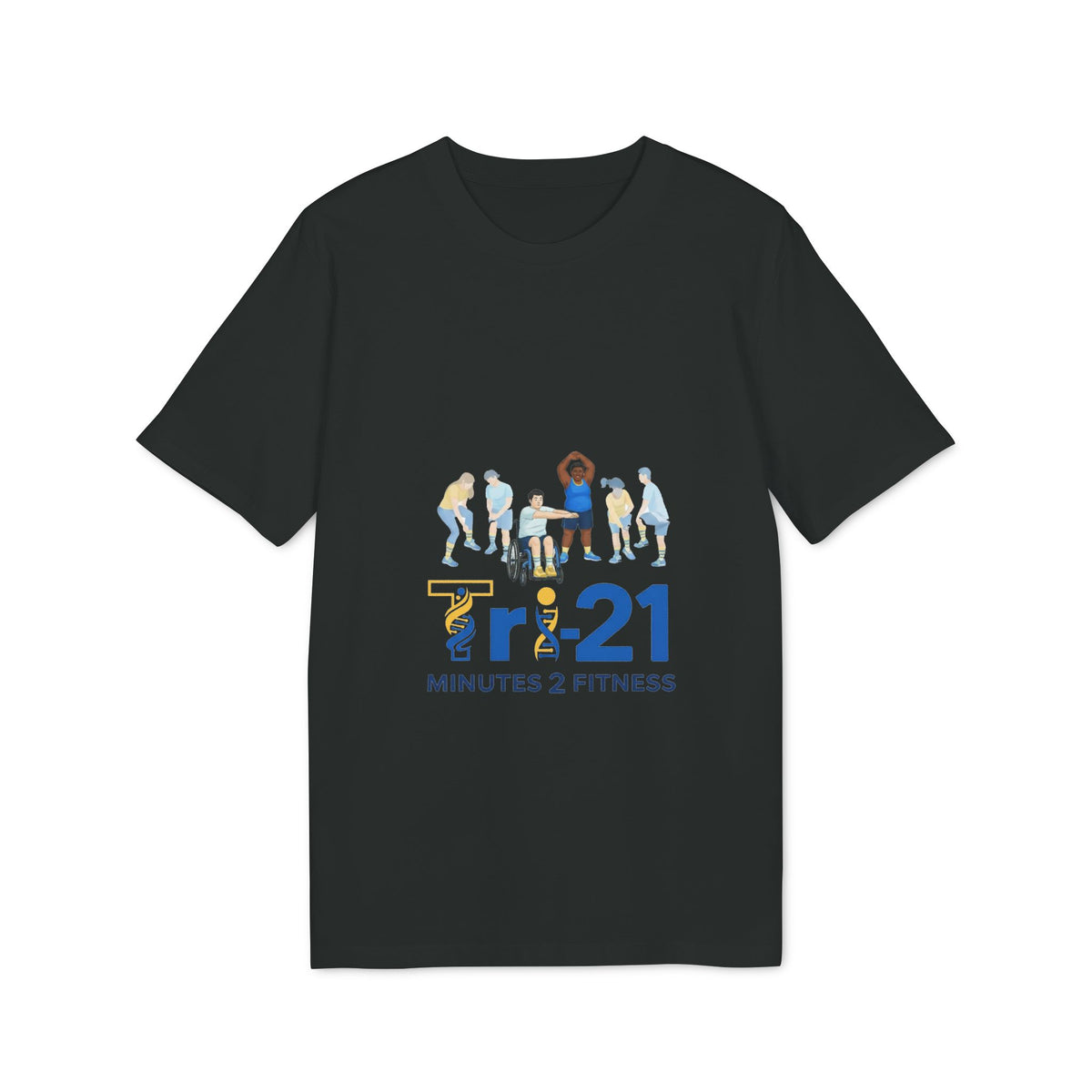 21 Minutes 2 Fitness T-shirt | Group Exercise Illustration, Inclusive Workout Tee