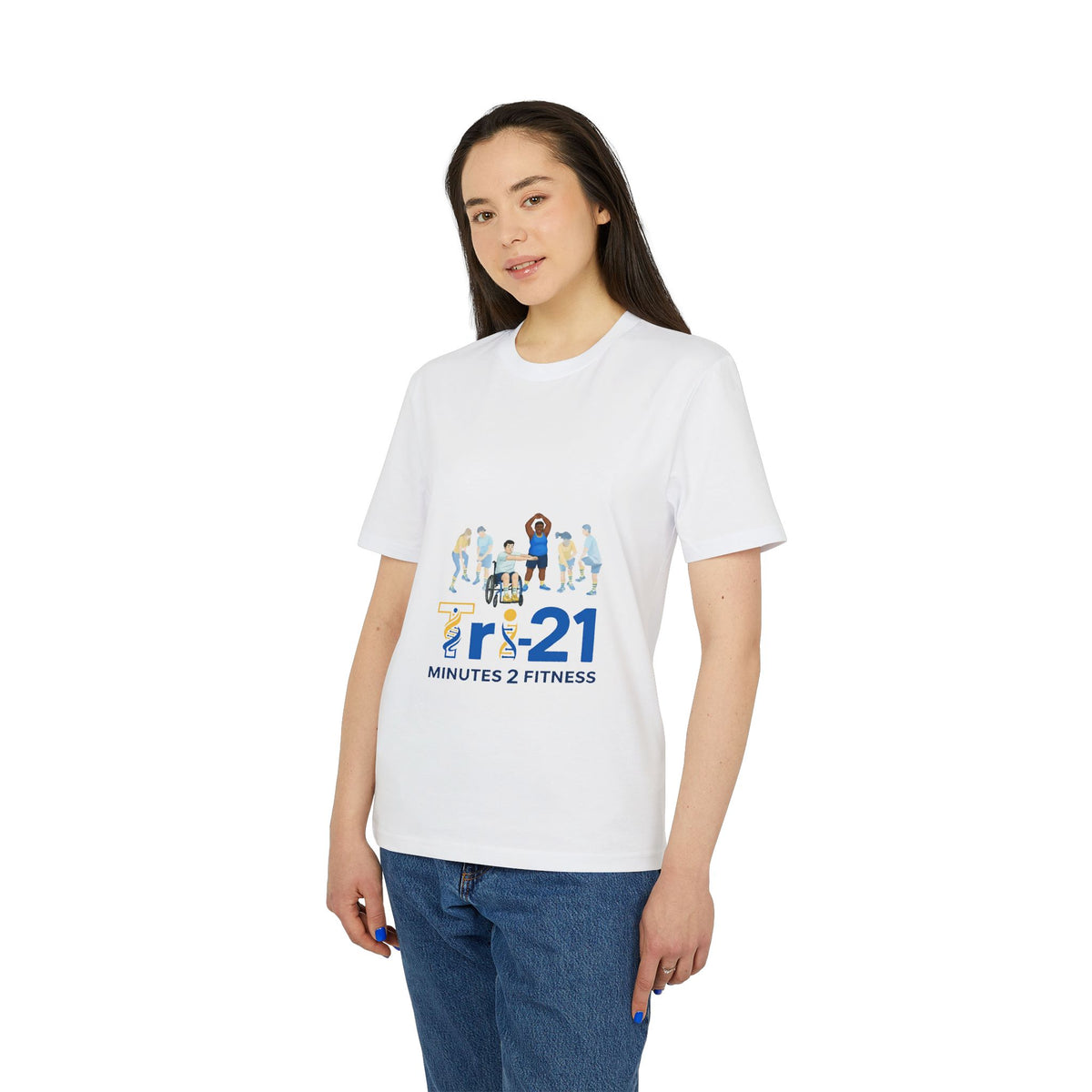 21 Minutes 2 Fitness T-shirt | Group Exercise Illustration, Inclusive Workout Tee