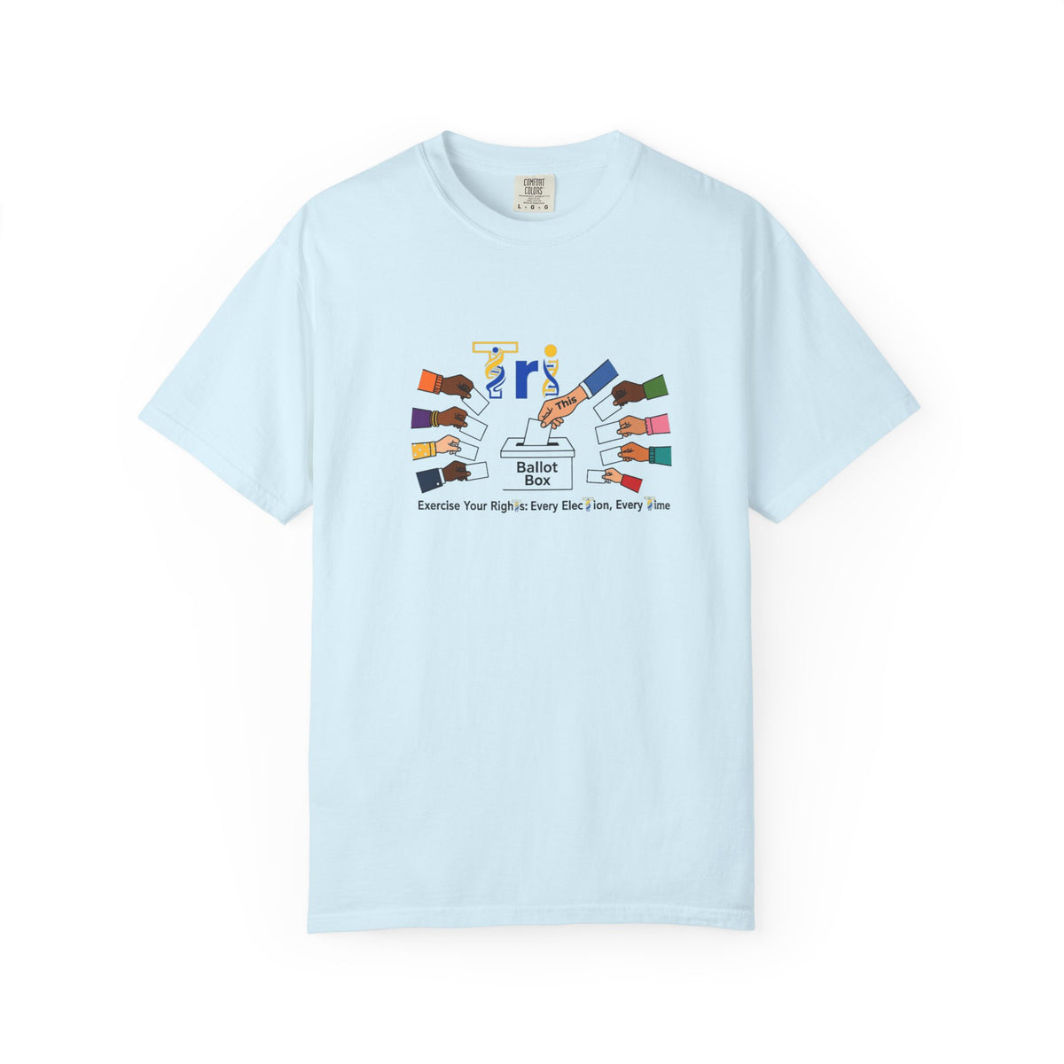 Vote Together T-Shirt — Ballot Box Illustration, Encourage Voting Tee