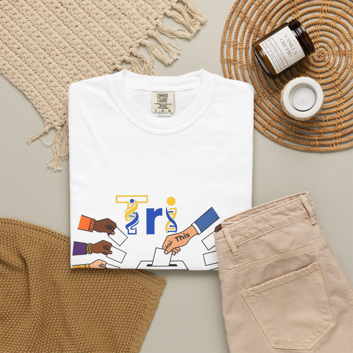 Voting Rights T-Shirt — "Ballot Box" Illustration, "Exercise Your Rights: Every Elec tion, Every Time"