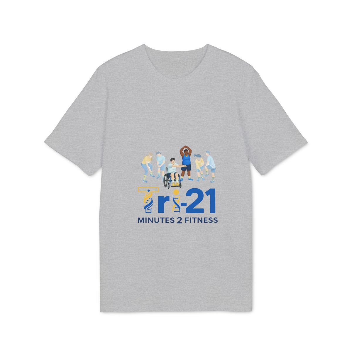 21 Minutes 2 Fitness T-shirt | Group Exercise Illustration, Inclusive Workout Tee