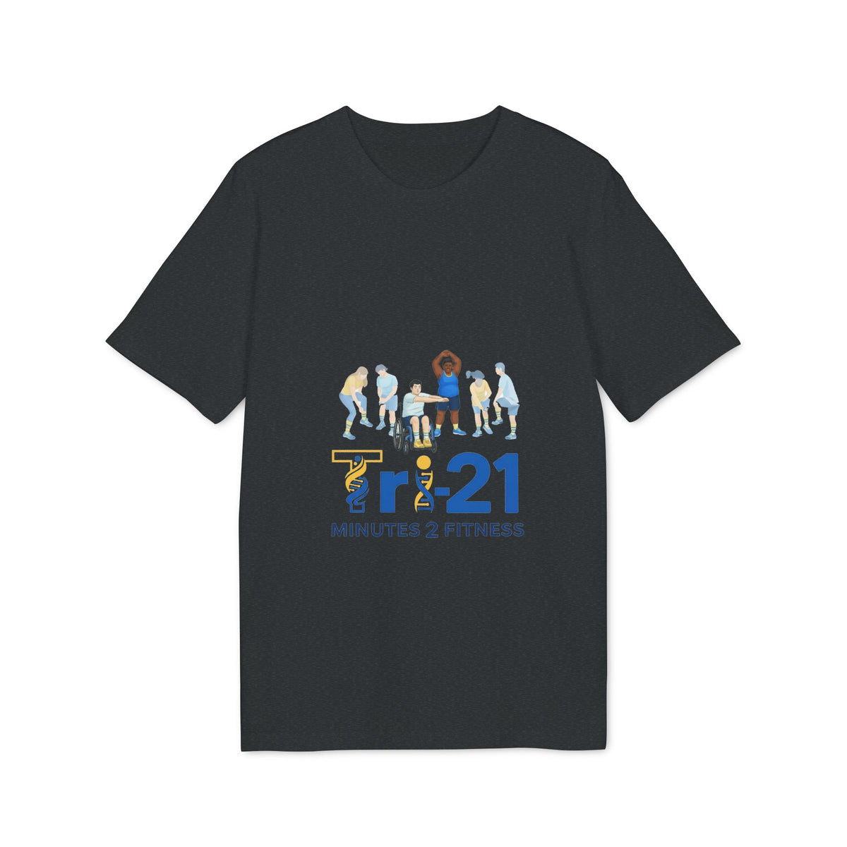 21 Minutes 2 Fitness T-shirt | Group Exercise Illustration, Inclusive Workout Tee